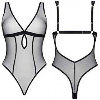 Demoniq Netz-Body: Mireia, Schwarz