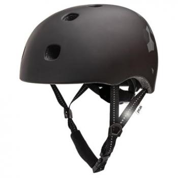 Casco Crazy Safety Bici/Skate M/L Negro Cuadrado EN 1078