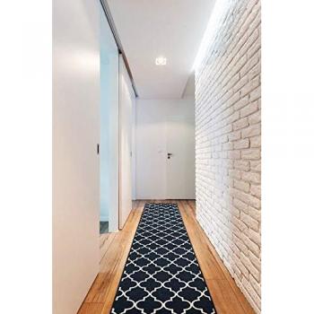 RUGSX Anti-Skid Trellis Runner 67 cm Black