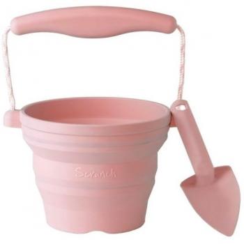 Scrunch - Faltbarer Eimer und Schaufel Dusty Rose