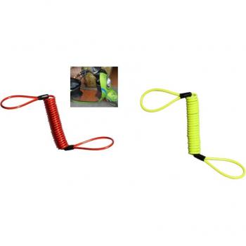 150cm Motorcycle Alarm Disc Lock with Reminder Cable - 2 Pack