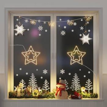 Éclats d’Étoiles – Kit de 2 lumières à 50 LED blanc chaud