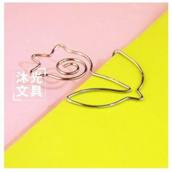 5Pcs Funny Animal Paper Clips for School Use