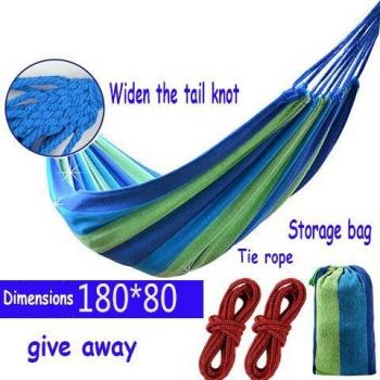Thick Canvas Hammock - Indoor/Outdoor Swing for Camping and Dormitory