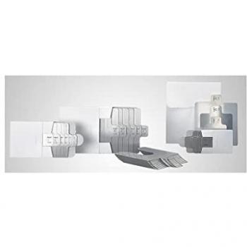 Skf – Cale prédécoupée en acier inoxydable, 75 × 75 × 0,05 mm gris