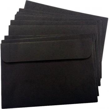 10pcs Retro Red and Black Kraft Paper Envelopes for Stationery