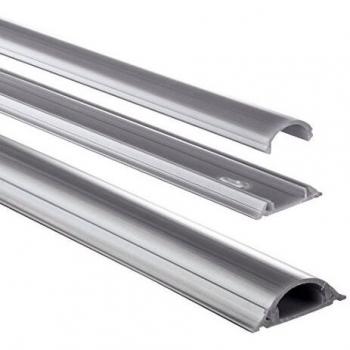 Canal de Cables Hama Semicircular 100/9 cm Plateado