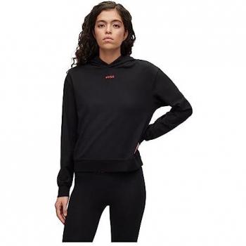 Hoodie HUGO Small Logo noir femme - S