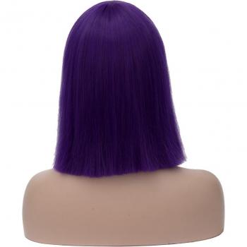 Similler Women's Short Straight Wig - Cosplay - Heat Resistant - Black