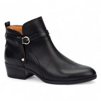 Daroca Black Pikolinos Leather Bootie with Zip Heel – Women’s 4