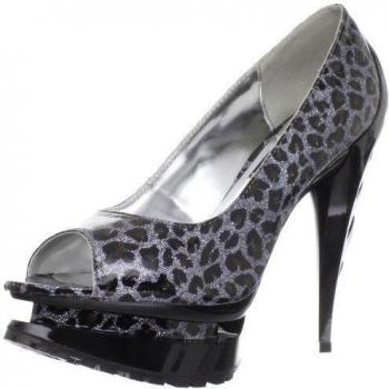 Zapatos Punk Steampunk - Highest Heel - Flame-21, (Black Leather), 41Fr_10Us