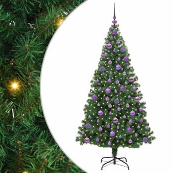 Vert Sapin de Noël Artificiel 180 cm (PVC/Acier/Plastique) – VidaXL