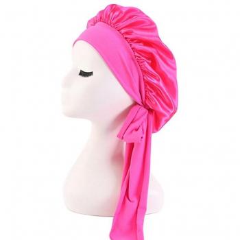 Gorro Seda Lazo Ancho Nocturno