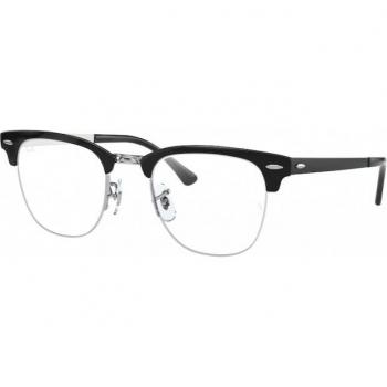 Lunettes de vue Ray-Ban Clubmaster Metal RX3716VM 50, monture noire, verres unisexe, couleur col. 2861