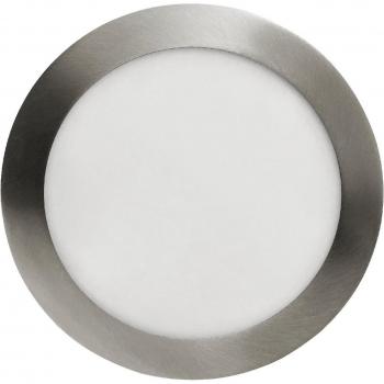 Garza Lighting, Caja Downlight LED Empotrable Circular Nickel 120MM 6W 420 Lúmenes 6000K