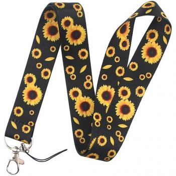 Colorful Sunflower Neck Strap