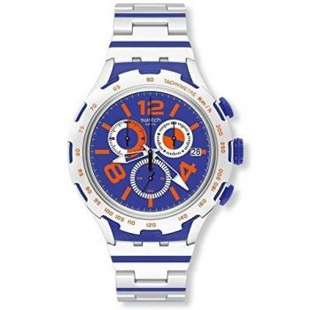 Swatch Men's Watch Irony Xlite Chemical Blue Chronograph YYS4011AG
