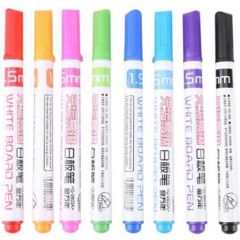 Colorful Kids' Erasable Whiteboard Markers - 8 Pack