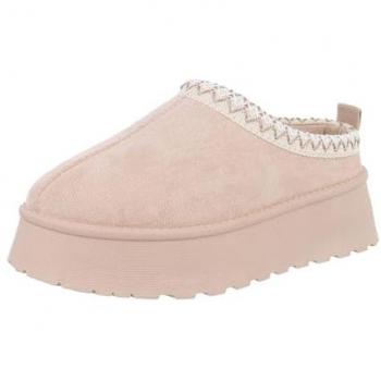 Ital-Design Bequeme Plateau-Hausschuhe für Damen