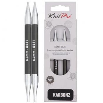 Austauschbare KARBONZ Rundstricknadeln 8,00 mm