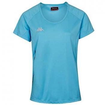 Camiseta Kappa Fania azul para mujer, talla 8Y