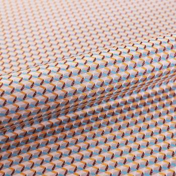 Plaid Imitation Silk Sewing Material