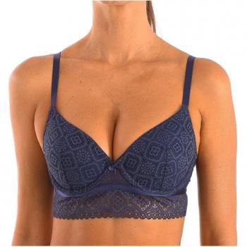 Selene Lydia Lace Underwire Bra - Blue - Size 32B