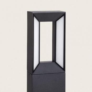 Baliza Exterior LED 50 cm 2×6 W Alumínio Negro