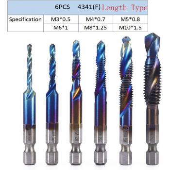 HexShank TitanTap 6‑Pcs Set