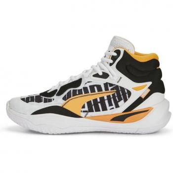 Playmaker Pro Mid Block Party Puma – Baskets hommes blanches