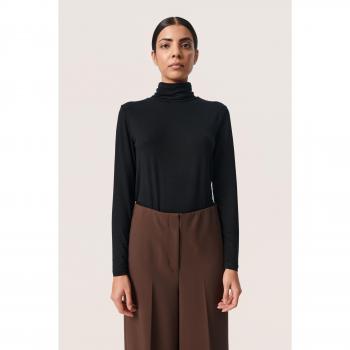 Hanadi Elegancia Soaked en Lujo Jersey Mujer Manga Larga con Cuello Alto