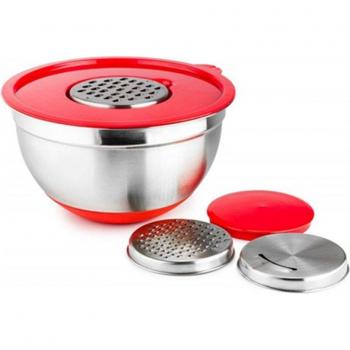 Non-slip Stainless Steel Mixing Bowls with Silicone Handles