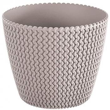 Vaso per piante e fiori SPLOFY in polipropilene beige H 13 cm Ø 16 cm