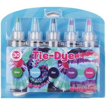 Set Corbatas de Color 5 Uds. con Kit de Tintes Textiles