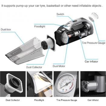 12V Mini Cordless Car Vacuum Cleaner