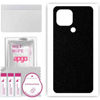 Skin Protector apgo para la parte trasera del Poco C50 - Diseño Mate Negro