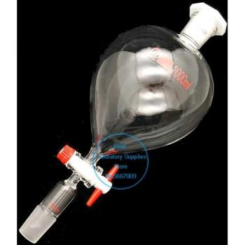 Balvormige Scheitrechter met PTFE Zuiger, 50ml