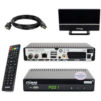 Sky vision Comag SL65T DVB-T2 Receiver, Freenet TV, PVR, HDMI Kabel, Antenne