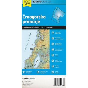 Fietsroute Kaart Montenegro – Crnogorsko Primorje