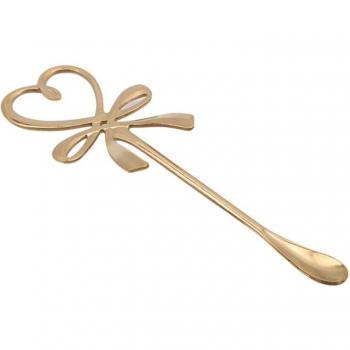Heart-Shaped Bow Knot Mini Coffee Spoon