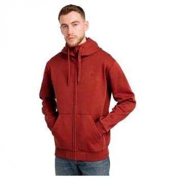 Felpa con Zip G-Star Premium Core Cappuccio Rosso Uomo L