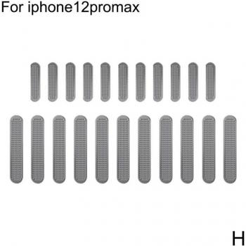 Auricular Universal con mini malla a prueba de polvo y 12 pegatinas para iPhone 12
