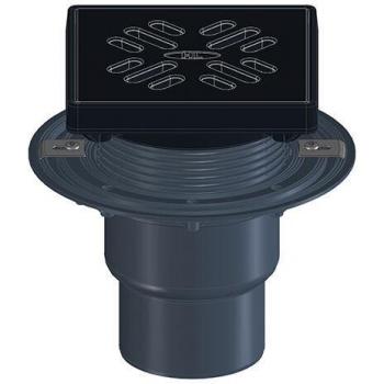 Système d'Écoulement Vertical DN75/110 avec Clapet Antigel en Fonte 190x190