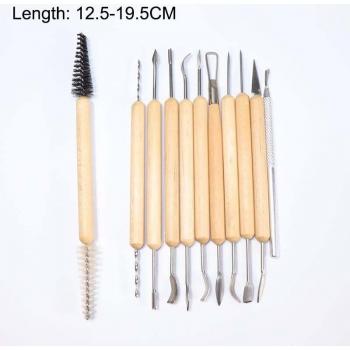 Set de accesorios de cerámica para modelado de madera