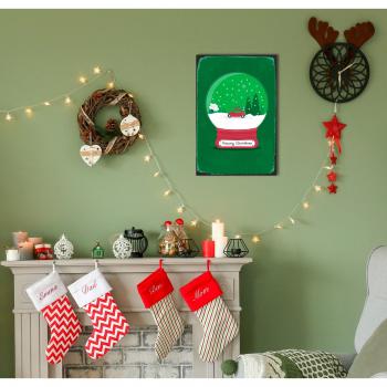 Queence Metallbild »Frostige Feiertage«