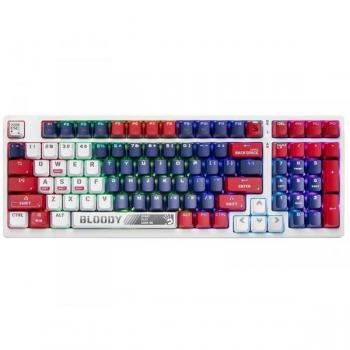 Clavier mécanique A4TECH BLOODY S98 USB Sports Navy avec interrupteurs BLMS Red Plus – clavier QWERTY