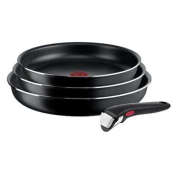 Set Tefal Ingenio Easy On: Padella & Pentola in Nero