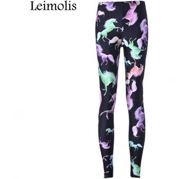 Leggings góticos 3D impresos para mujeres con aumento y alta cintura
