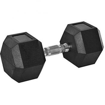 Single Rubber Hex Dumbbell 20kg