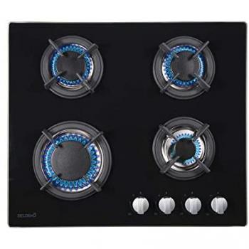 Beldeko Plaque de cuisson 4 zones – 7500 W – Gaz bouteille
